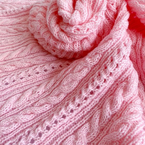 NEW! Handmade Pink Children's Small Blanke… - Picture 2 of 7